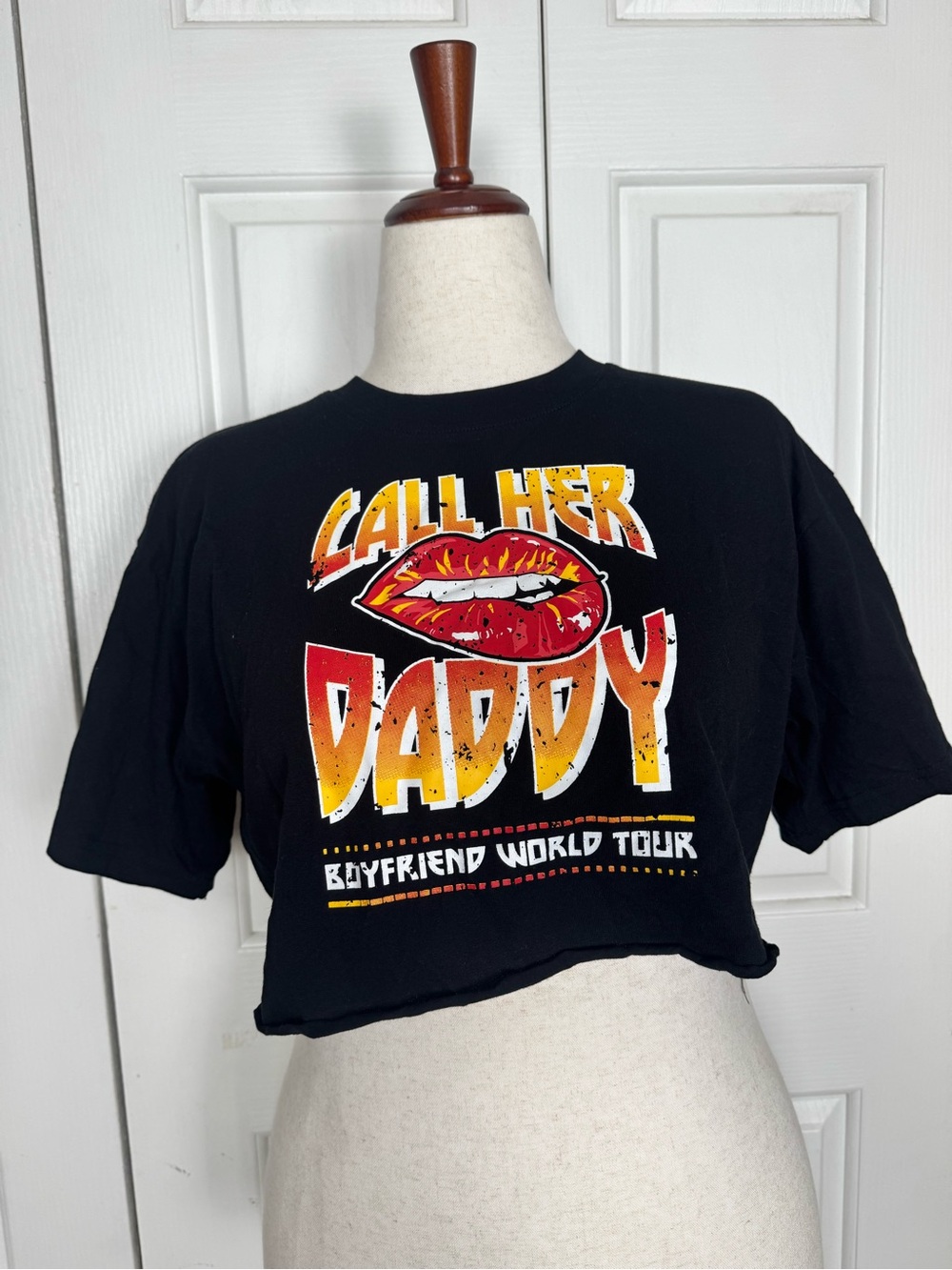 Barstool Call Her Daddy" Graphic Crop Tee